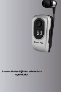 Dijital Ekranlı Bluetooth Kulaklık – Titreşimli Bildirim, 25 Saat Kullanım