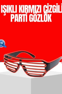 Dikkat Çeken Tasarımlı LED Işıklı Eğlence Gözlüğü