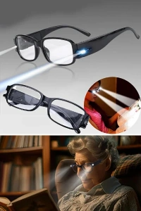 Dinlendirici LED Işıklı Okuma Gözlüğü
