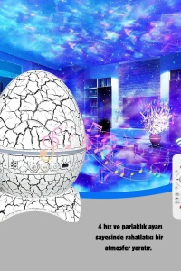 Dinozor Yumurta Gece Lambası Projektör – 14 Renk Seçeneği