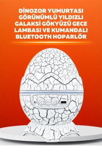 Dinozor Yumurtası Tasarımlı Projektörlü Gece Lambası