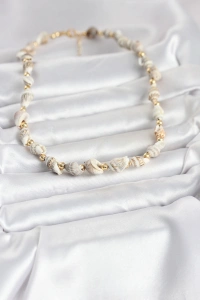 Doğal Deniz Kabuğu Dizi Kadın Kolye