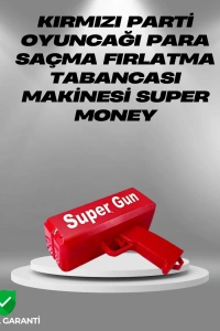 Dolar Boyutunda Kâğıt Atışı Yapan Pil ile Çalışan Oyuncak Tabanca