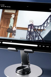 Dönebilir ve Katlanabilir Masaüstü Metal Telefon Tutucu