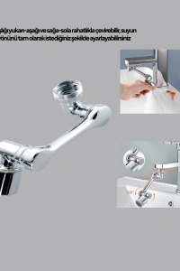 Döner Musluk Başlığı Çok Açılı Robotik Kol Su Tasarruflu