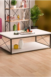 Double Orta Sehpa Beyaz 2106