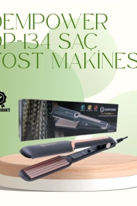 DP-134 Saç Tost Makinesi 220°C Isı Ayarlı, 360° Dönebilen Kablo