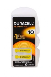 Duracell 10 Numara İşitme Cihazı Pili 6Lı Paket