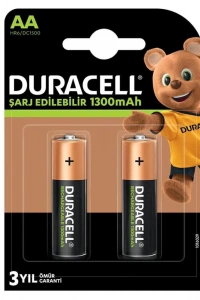 Duracell 1.2V 1300mAh AA Şarj Edilebilir Kalem Pil 2li Paket