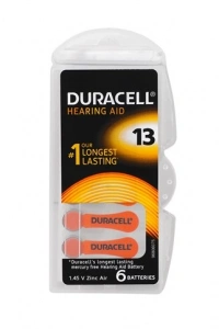 Duracell 13 Numara İşitme Cihazı Pili 6Lı Paket