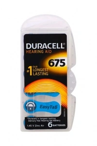 Duracell 675 Numara İşitme Cihazı Pili 6Lı Paket