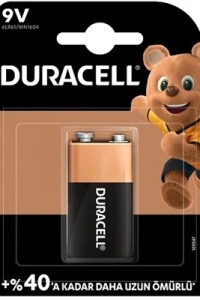 Duracell 9V Alkalin Pil