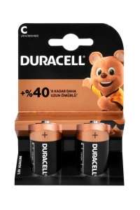 Duracell Alkalin  Orta Boy C Pil 2li
