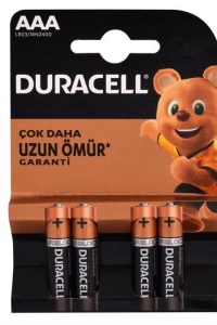 Duracell Alkalin Pil AAA 4 lü Paket