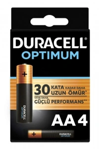 Duracell Optimum Alkalin AA Kalem Pil 4Lü Paket