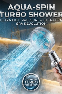 Duş Başlığı Turbo Pervaneli Serinletici Tasarım