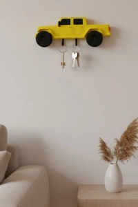 Duvara Monte Araba Anahtarlık Dekoratif ve Kullanışlı