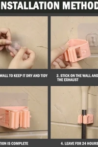 Duvara Monte Mop Paspas Tutucu 4 Adet