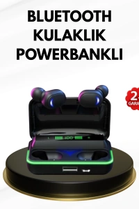 E10 Kablosuz Bluetooth Kulaklık – 3D Ses, Powerbank Şarj Kutusu