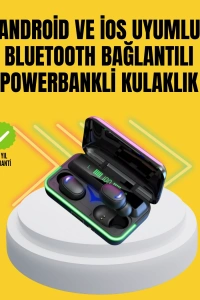 E10 Powerbanklı Bluetooth Kulaklık Oyun Modu ve Şık Tasarım
