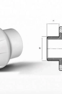 Ege Yıldız PPRC 50X1 1/2 Erkek Adaptör Gri