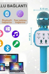 Eğlenceli Karaoke Mikrofonu - Çocuklar İçin