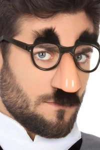 Eğlenceli Kılık Değiştirme Kaş Bıyık Mizah Gözlüğü 9x13 cm