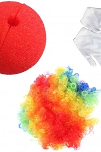 Eğlenceli Parti Rengarenk Palyaço Seti 3 Parça