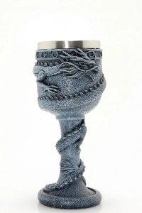 Ejderha Tasarımlı Paslanmaz Çelik Kadeh Bardak Model 1