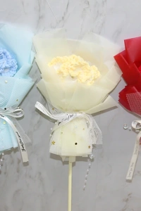 El Örgüsü Tekli Çiçek Buketi