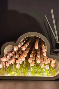 El Yapımı Büyük Boy Bulut Gece Lambası