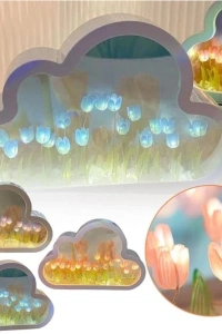 El Yapımı Büyük Boy Bulut Gece Lambası