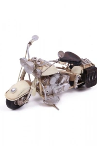 El Yapımı Metal Motosiklet Maketi