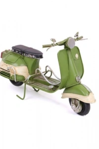 El Yapımı Metal Scooter Motosiklet Maketi