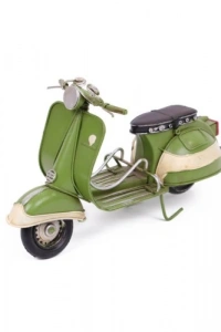 El Yapımı Metal Scooter Motosiklet Maketi