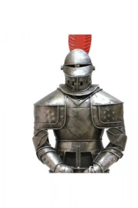 El Yapımı Metal Şövalye Maketi