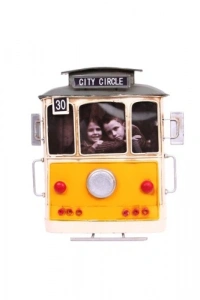 El Yapımı Tramvay Fotoğraf Çerçevesi