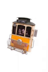 El Yapımı Tramvay Fotoğraf Çerçevesi