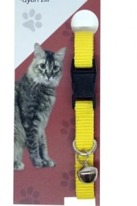 Elastik Ayarlanabilir Çıngıraklı Kedi Tasması