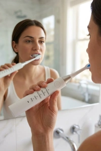 Elektrikli Diş Fırçası Uzun Pil Ömrü ve 4 Yedek Başlıklı Set