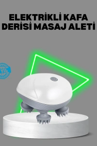 Elektrikli Kafa Derisi Masaj Aleti Islak ve Kuru Kullanım