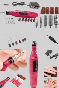 Elektrikli Manikür Pedikür Törpü Seti 6 Başlıklı