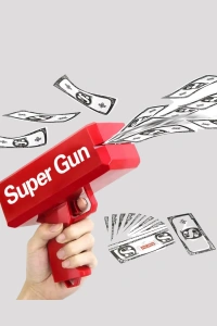 Elektrikli Money Gun Oyuncak Parti Tabancası
