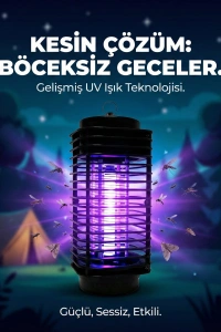 Elektrikli Sinek Öldürücü Cihaz Cız Lamba Mor Işık