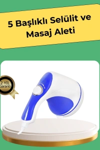 Elektrikli Yağ Yakıcı Masaj Aleti 5 Başlıklı Vücut Şekillendirici