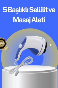 Elektrikli Yağ Yakıcı Masaj Aleti 5 Başlıklı Vücut Şekillendirici