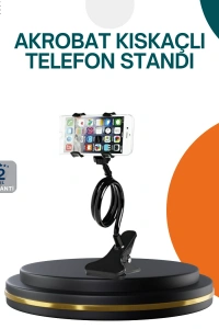Eller Serbest Kullanım Sağlayan Masaüstü Telefon Tutucu