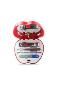 Elma Şeklinde 4 Parça Aynalı Manikür Seti