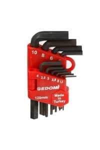 Eltos Edoni 120 mm 10 Parça Alyan Seti Siyah