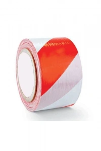 Emniyet İkaz Şeridi Kırmızı Beyaz 500 Metre